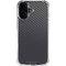 Black Carbon Fiber Specialty Texture Material iPhone 16 Clear Case